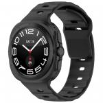 Curea din silicon BizonMobile compatibila cu Samsung Galaxy Watch Ultra 47 mm, Negru 2 - lerato.ro