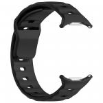 Curea din silicon BizonMobile compatibila cu Samsung Galaxy Watch Ultra 47 mm, Negru 6 - lerato.ro