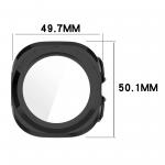 Carcasa cu protectie ecran din sticla securizata BizonMobile compatibila cu Samsung Galaxy Watch Ultra 47 mm, Negru 3 - lerato.ro