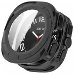 Carcasa cu protectie ecran din sticla securizata BizonMobile compatibila cu Samsung Galaxy Watch Ultra 47 mm, Negru 2 - lerato.ro