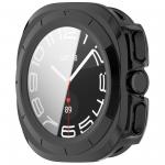 Carcasa cu protectie ecran din sticla securizata BizonMobile compatibila cu Samsung Galaxy Watch Ultra 47 mm, Negru 6 - lerato.ro