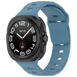 Curea din silicon BizonMobile compatibila cu Samsung Galaxy Watch Ultra 47 mm, Light Blue