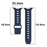 Curea din silicon BizonMobile compatibila cu Samsung Galaxy Watch Ultra 47 mm, Dark Blue 3 - lerato.ro
