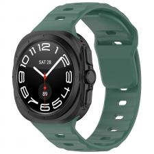 Curea din silicon BizonMobile compatibila cu Samsung Galaxy Watch Ultra 47 mm, Dark Green