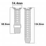 Curea din silicon BizonMobile compatibila cu Samsung Galaxy Watch Ultra 47 mm, Light Grey 3 - lerato.ro