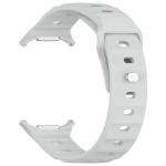 Curea din silicon BizonMobile compatibila cu Samsung Galaxy Watch Ultra 47 mm, Light Grey 4 - lerato.ro