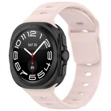 Curea din silicon BizonMobile compatibila cu Samsung Galaxy Watch Ultra 47 mm, Roz