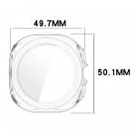 Carcasa cu protectie ecran din sticla securizata BizonMobile compatibila cu Samsung Galaxy Watch Ultra 47 mm, Transparent 4 - lerato.ro