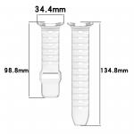 Curea din silicon BizonMobile compatibila cu Samsung Galaxy Watch Ultra 47 mm, Alb 3 - lerato.ro