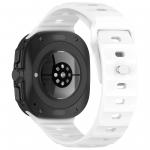 Curea din silicon BizonMobile compatibila cu Samsung Galaxy Watch Ultra 47 mm, Alb 5 - lerato.ro