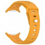 Curea din silicon BizonMobile compatibila cu Samsung Galaxy Watch Ultra 47 mm, Galben 4 - lerato.ro