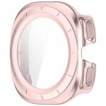 Carcasa cu protectie ecran din sticla securizata BizonMobile compatibila cu Samsung Galaxy Watch Ultra 47 mm, Satin Pink 3 - lerato.ro