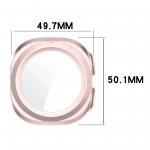 Carcasa cu protectie ecran din sticla securizata BizonMobile compatibila cu Samsung Galaxy Watch Ultra 47 mm, Satin Pink 4 - lerato.ro