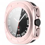 Carcasa cu protectie ecran din sticla securizata BizonMobile compatibila cu Samsung Galaxy Watch Ultra 47 mm, Satin Pink 6 - lerato.ro