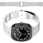 Curea din otel inoxidabil Bizon Strap Watch Aura compatibila cu Samsung Galaxy Watch Ultra 47 mm, Silver 3 - lerato.ro