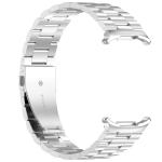 Curea din otel inoxidabil Bizon Strap Watch Aura compatibila cu Samsung Galaxy Watch Ultra 47 mm, Silver 7 - lerato.ro