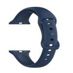 Curea din silicon BizonMobile compatibila cu Apple Watch 44/45/46/49 mm, Dark Blue 4 - lerato.ro