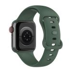 Curea din silicon BizonMobile compatibila cu Apple Watch 44/45/46/49 mm, Dark Green 5 - lerato.ro