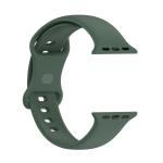 Curea din silicon BizonMobile compatibila cu Apple Watch 44/45/46/49 mm, Dark Green 6 - lerato.ro