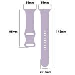 Curea din silicon BizonMobile compatibila cu Apple Watch 44/45/46/49 mm, Light Purple 3 - lerato.ro