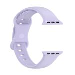 Curea din silicon BizonMobile compatibila cu Apple Watch 44/45/46/49 mm, Light Purple 5 - lerato.ro