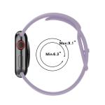Curea din silicon BizonMobile compatibila cu Apple Watch 44/45/46/49 mm, Light Purple 6 - lerato.ro