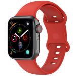 Curea din silicon BizonMobile compatibila cu Apple Watch 44/45/46/49 mm, Rosu 2 - lerato.ro