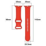 Curea din silicon BizonMobile compatibila cu Apple Watch 44/45/46/49 mm, Rosu 3 - lerato.ro