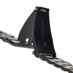 Curea din otel inoxidabil Bizon Strap Watch Aura compatibila cu Apple Watch 42/44/45/46/49 mm, Negru 5 - lerato.ro
