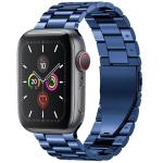 Curea din otel inoxidabil Bizon Strap Watch Aura compatibila cu Apple Watch 42/44/45/46/49 mm, Dark Blue 2 - lerato.ro