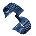 Curea din otel inoxidabil Bizon Strap Watch Aura compatibila cu Apple Watch 42/44/45/46/49 mm, Dark Blue 7 - lerato.ro