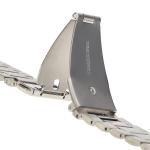 Curea din otel inoxidabil Bizon Strap Watch Aura compatibila cu Apple Watch 42/44/45/46/49 mm, Silver 5 - lerato.ro