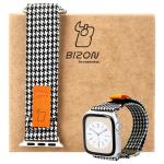 Curea Bizon Strap Watch Urban compatibila cu Apple Watch 38/40/41 mm, Alb / Negru 5 - lerato.ro