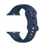 Curea din silicon BizonMobile compatibila cu Apple Watch 38/40/41/42 mm, Dark Blue 4 - lerato.ro