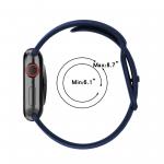 Curea din silicon BizonMobile compatibila cu Apple Watch 38/40/41/42 mm, Dark Blue 7 - lerato.ro