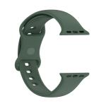 Curea din silicon BizonMobile compatibila cu Apple Watch 38/40/41/42 mm, Dark Green 5 - lerato.ro
