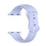 Curea din silicon BizonMobile compatibila cu Apple Watch 38/40/41/42 mm, Light Purple 4 - lerato.ro