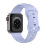 Curea din silicon BizonMobile compatibila cu Apple Watch 38/40/41/42 mm, Light Purple 5 - lerato.ro