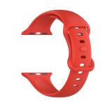 Curea din silicon BizonMobile compatibila cu Apple Watch 38/40/41/42 mm, Rosu 4 - lerato.ro