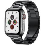 Curea din otel inoxidabil Bizon Strap Watch Aura compatibila cu Apple Watch 38/40/41 mm, Negru 2 - lerato.ro