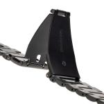 Curea din otel inoxidabil Bizon Strap Watch Aura compatibila cu Apple Watch 38/40/41 mm, Negru 5 - lerato.ro