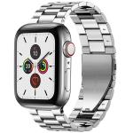 Curea din otel inoxidabil Bizon Strap Watch Aura compatibila cu Apple Watch 38/40/41 mm, Silver 2 - lerato.ro