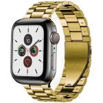 Curea din otel inoxidabil Bizon Strap Watch Aura compatibila cu Apple Watch 38/40/41 mm, Gold 2 - lerato.ro