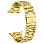 Curea din otel inoxidabil Bizon Strap Watch Aura compatibila cu Apple Watch 38/40/41 mm, Gold 6 - lerato.ro