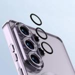 Carcasa cu protectie pentru camera Bizon GuardO cu MagSafe compatibila cu Samsung Galaxy S26 Ultra, Transparent / Mov 4 - lerato.ro