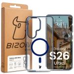 Carcasa Bizon Marco cu MagSafe compatibila cu Samsung Galaxy S26 Ultra, Transparent / Albastru 11 - lerato.ro