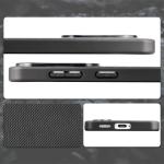 Carcasa Bizon CarbO cu MagSafe si Wrist Strap compatibila cu Samsung Galaxy S26, Negru 5 - lerato.ro