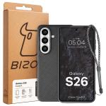 Carcasa Bizon CarbO cu MagSafe si Wrist Strap compatibila cu Samsung Galaxy S26, Negru 7 - lerato.ro