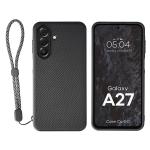 Carcasa Bizon CarbO cu MagSafe si Wrist Strap compatibila cu Samsung Galaxy A27 5G, Negru 3 - lerato.ro