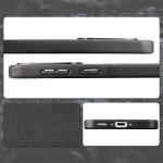 Carcasa Bizon CarbO cu MagSafe si Wrist Strap compatibila cu Samsung Galaxy A37 5G, Negru 5 - lerato.ro